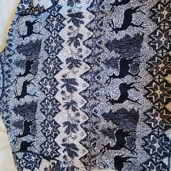 STUNNING VINTAGE CHRISTMAS/WINTER FLEECE TEDDY JACKET - Picture 10 of 12